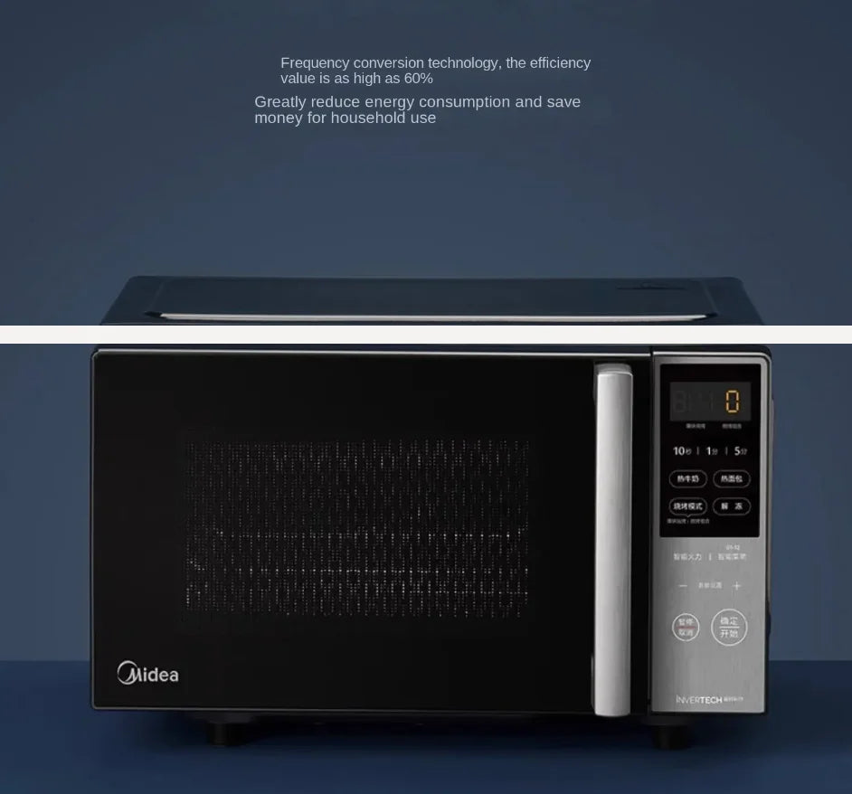 220V Midea Frequency Conversion Microwave Oven Integrated Machine Micro Roasting Level 1 Energy Efficiency Light Wave  New AE