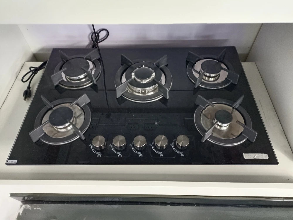 Glass Cooktops Lpg Gas Hob Built In Hob 5 Burners Gas Stove