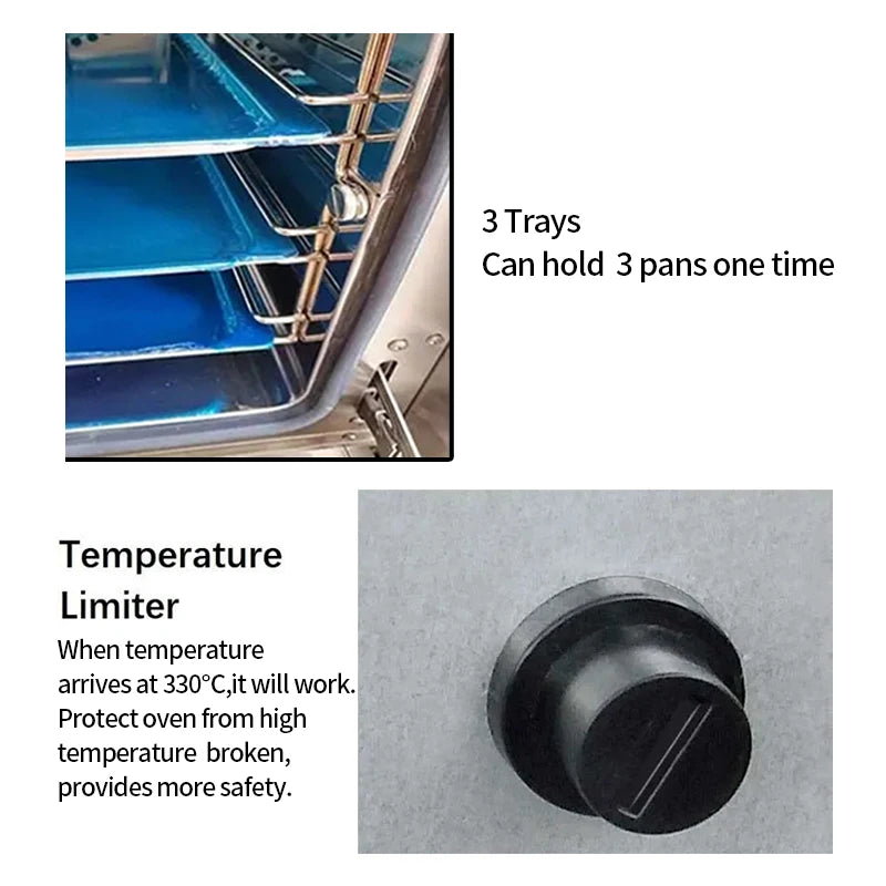 Kitchen Catering Equipment Electric Baking Oven Commercial Use Combination Bread Baking Deck Oven