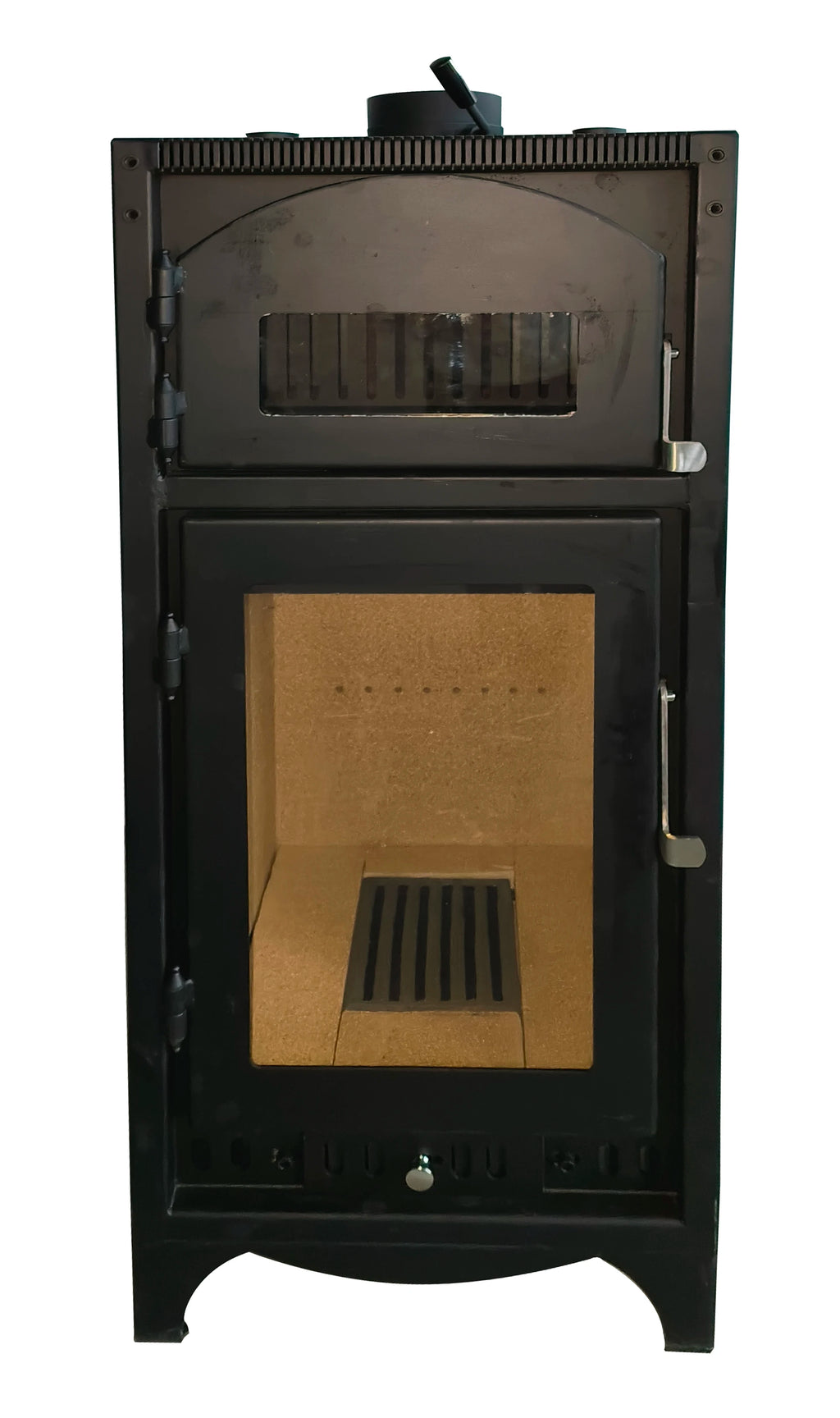 DUTRIEUXReal Fire Indoor Woodstove Fireplace With Oven European Style Freestanding Steel & Wood Burning Stove for Living Room