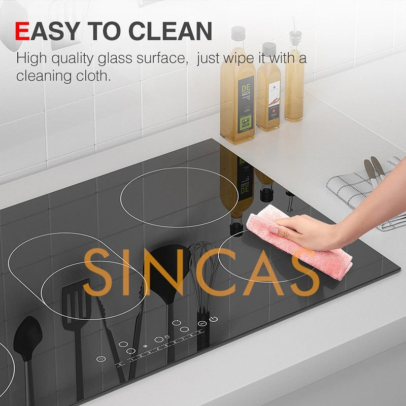 Five-Burner Induction Cooker Electric Ceramic Cooker Embedded High-Power Kitchen Appliance Multi-Burner Hot Pot Cooking Stove