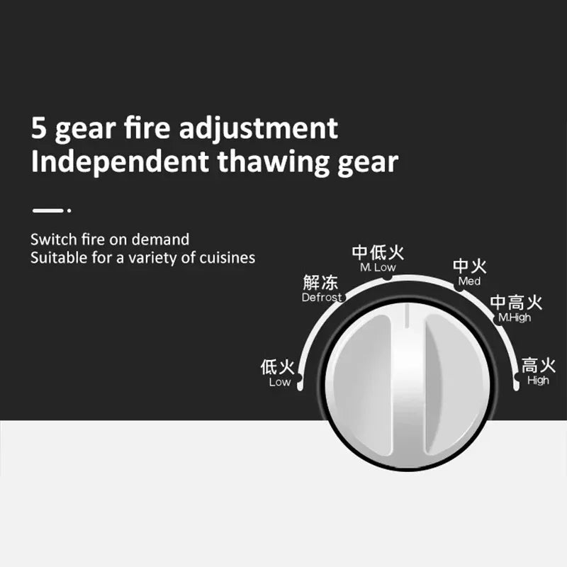 Steam CabinetMicrowave Oven 20 Litres Rotary Heating Multifunction Mechanical Controls