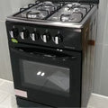 4 Gas Burners Stove, 600W, Oven Convection, One-Piece Tempered Glass Kitchen Rack For Home RV, Use Manual, Free-Standing