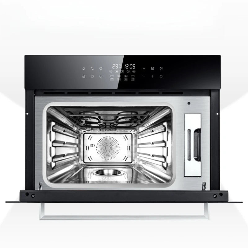 Built-In Microwave Oven 60cm Black with Grill & Convection 40L Capacity, Perfect for Modern Kitchens
