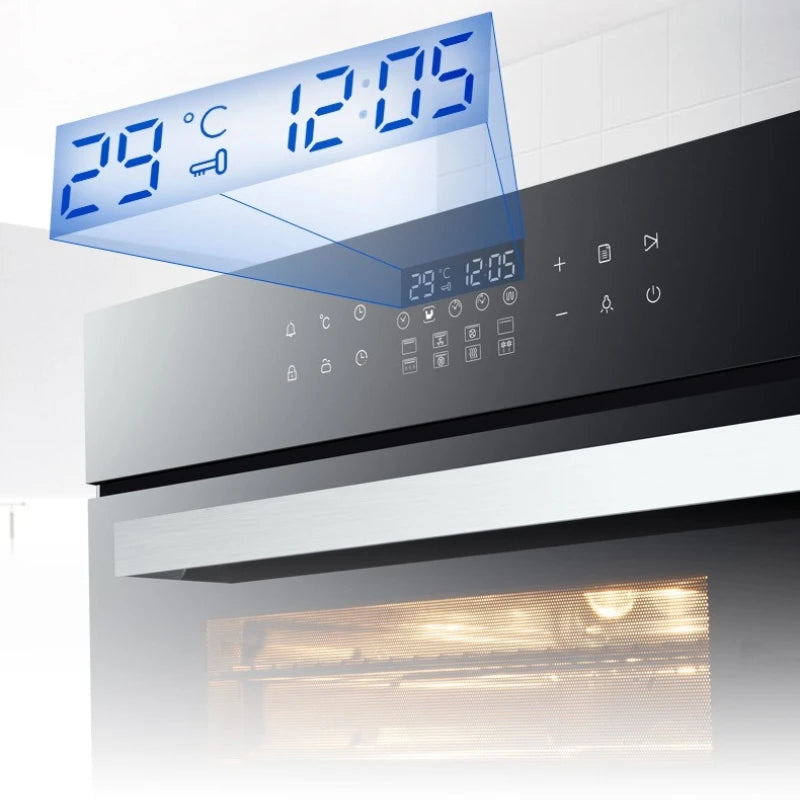 Built-In Microwave Oven 60cm Black with Grill & Convection 40L Capacity, Perfect for Modern Kitchens