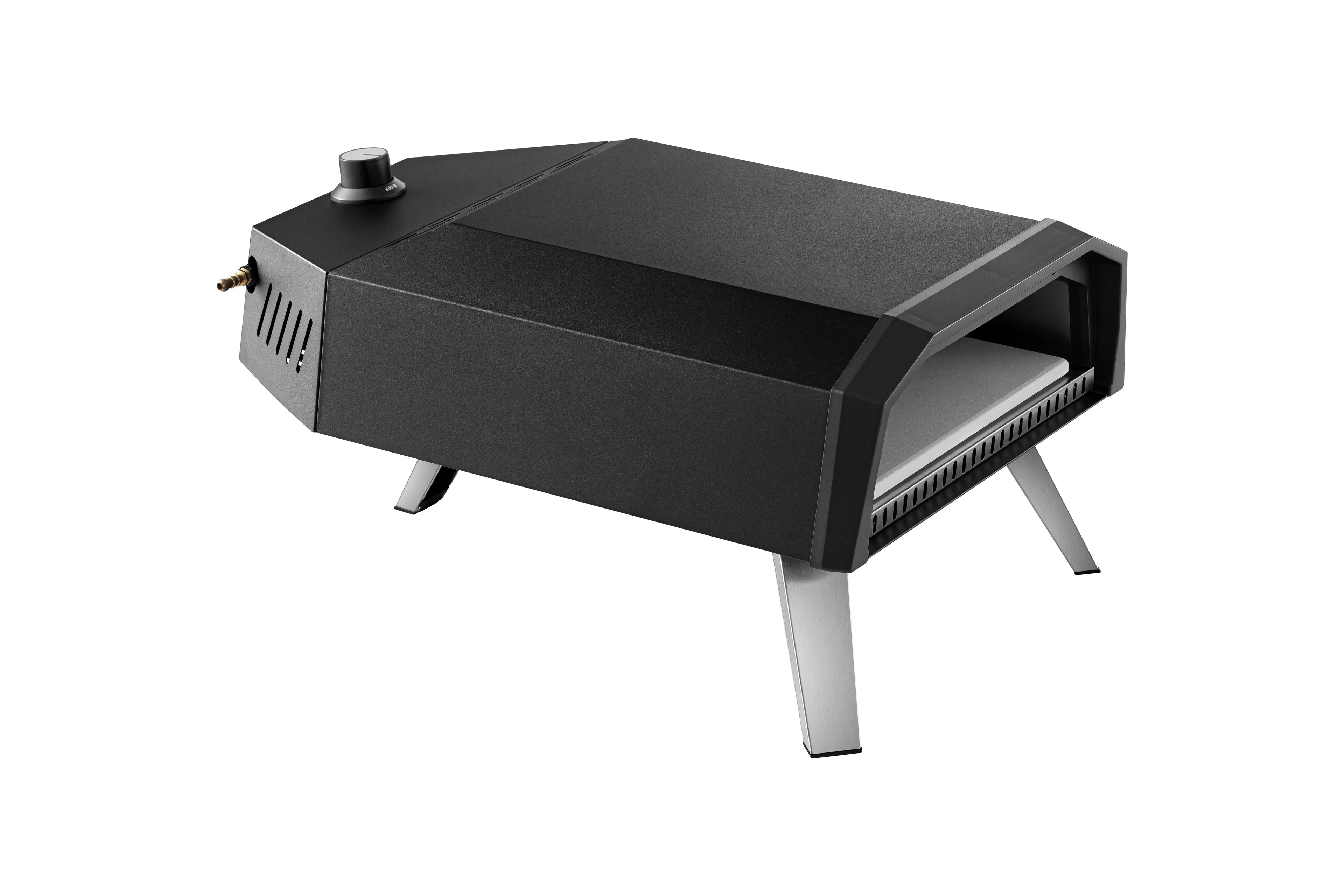 12-Inch Stainless Steel Gas Pizza Oven For Outdoor Parties Single Oven Free-Standing For Household RV Hotel Use