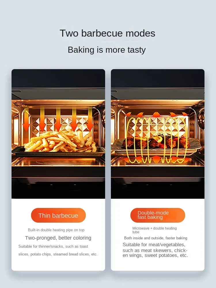 220V Midea Frequency Conversion Microwave Oven Integrated Machine Micro Roasting Level 1 Energy Efficiency Light Wave  New FD