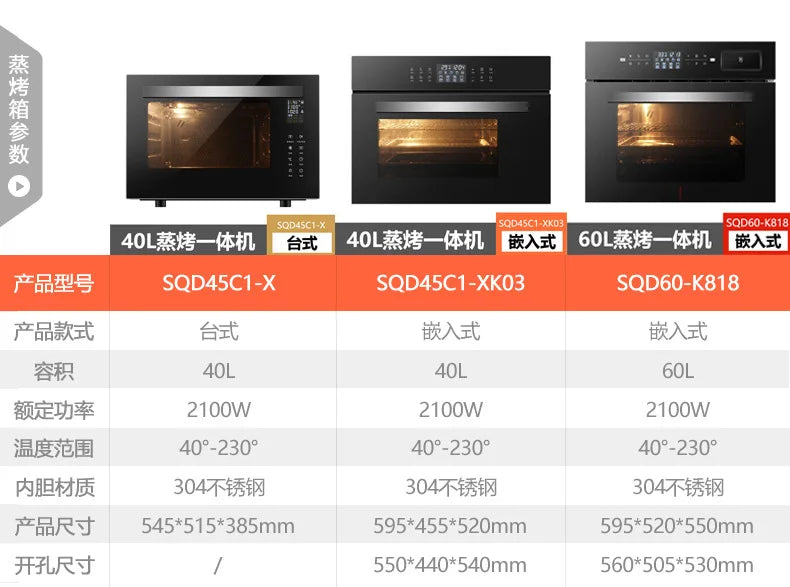 Built-In Microwave Oven 60cm Black with Grill & Convection 40L Capacity, Perfect for Modern Kitchens