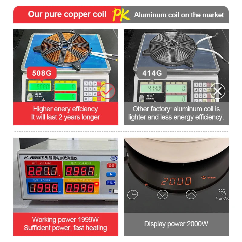 Half Bride Induction Hob Built-in 2 Electric Stove Double Induction Cooker