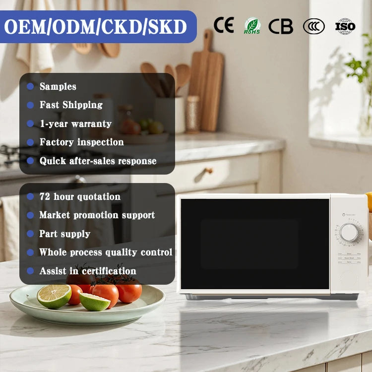 Multifunctional Microwave Oven Microwave Oven 17L Household Appliances Electric Mechanical Knob Control Microwave