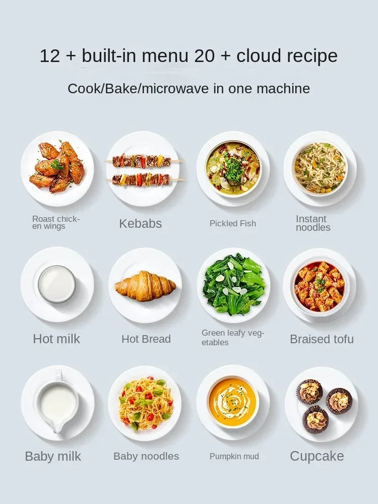 220V Midea Frequency Conversion Microwave Oven Integrated Machine Micro Roasting Level 1 Energy Efficiency Light Wave  New FD