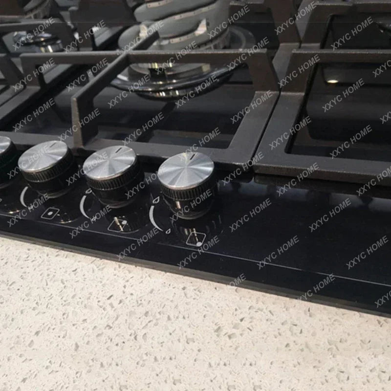 Gas Stove Built-in Fierce Fire Cooker 87CM  With Oven 5 Burner  Stir Frying Cooktop European Style 5 Eyes Gas Stoves For Home