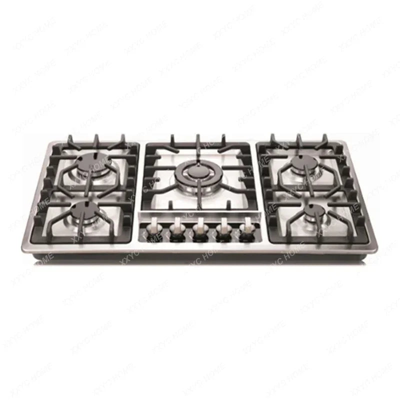 Gas Stove Built-in Fierce Fire Cooker 87CM  With Oven 5 Burner  Stir Frying Cooktop European Style 5 Eyes Gas Stoves For Home