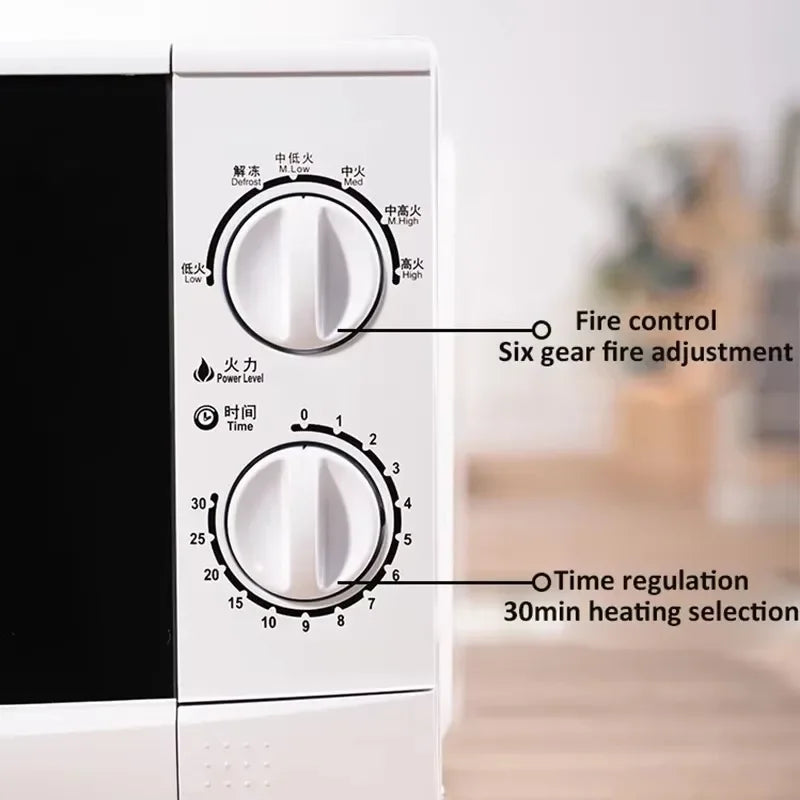 Steam CabinetMicrowave Oven 20 Litres Rotary Heating Multifunction Mechanical Controls