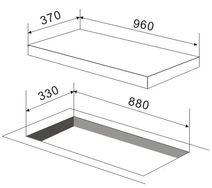 Gas StoveNew Arrival Tempered Glass Built In Gas Hob