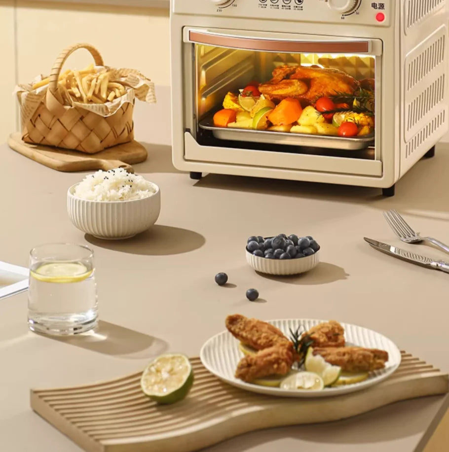 220V Kesun Air Fryer Oven Toaster Combo Multifunctional Large Capacity Convection Oven with Viewing Window for Home Baking AB