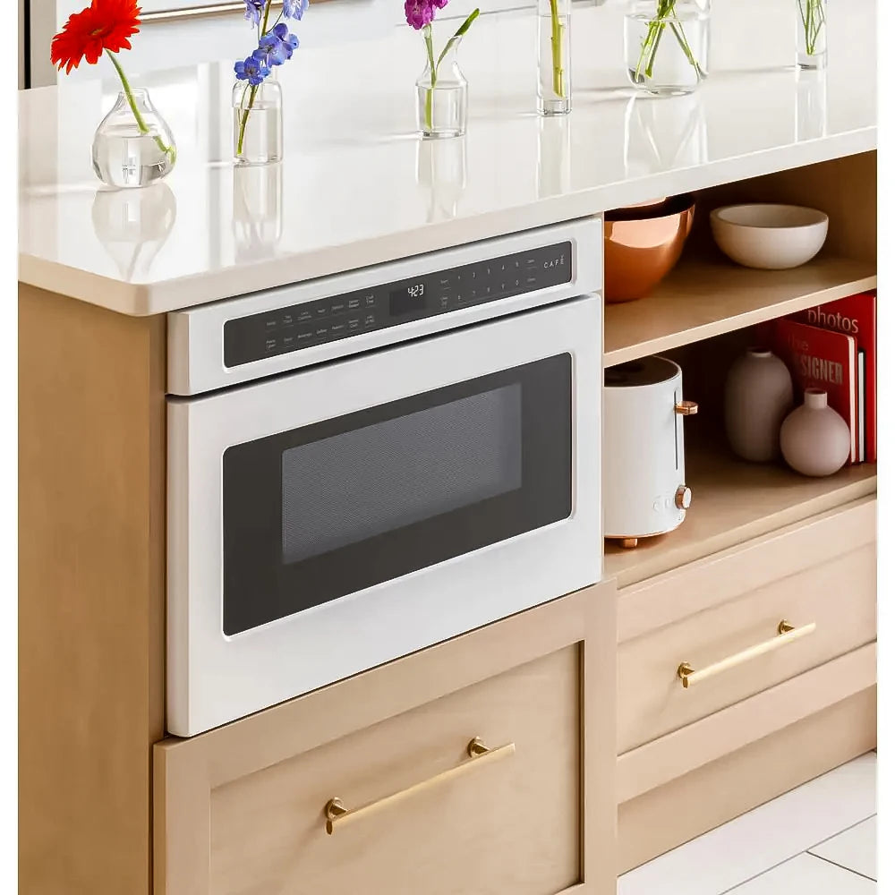 24inch 1.2 Cu.Ft Oven Capacity Home Cooking Appliance Stainless Steel Built In Microwave Drawer Electric Oven With LCD Display