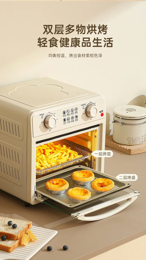 220V Kesun Air Fryer Oven Toaster Combo Multifunctional Large Capacity Convection Oven with Viewing Window for Home Baking AB