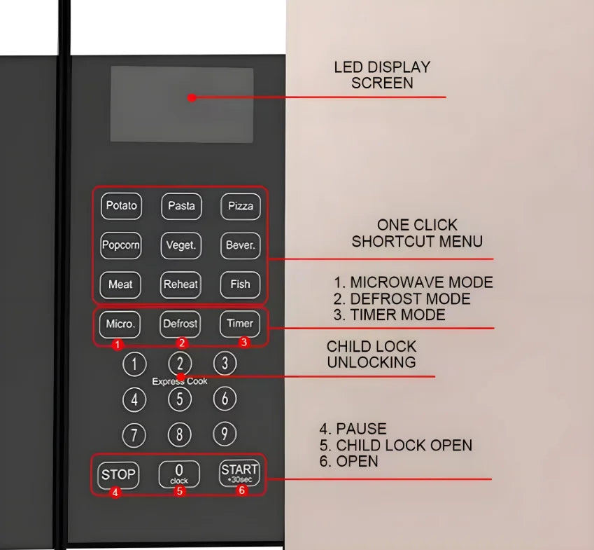 Home Intelligent Flatbed Microwave Oven All-in-One Countertop Electric Oven Steam Oven