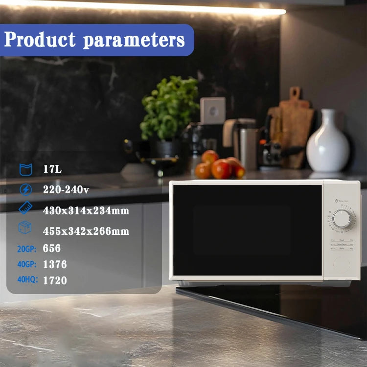 Multifunctional Microwave Oven Microwave Oven 17L Household Appliances Electric Mechanical Knob Control Microwave