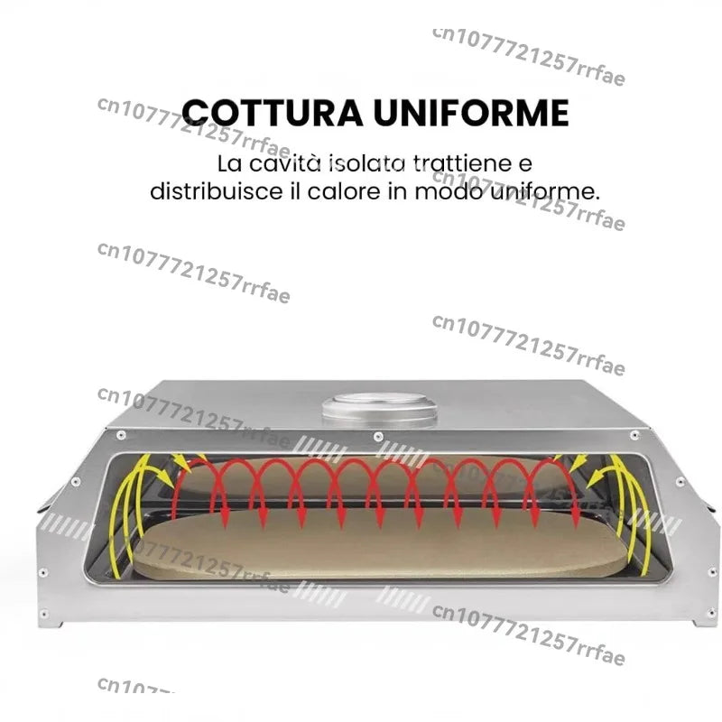 Pizza Oven Stainless Steel Oven Outdoor Simple Portable Pizza Oven